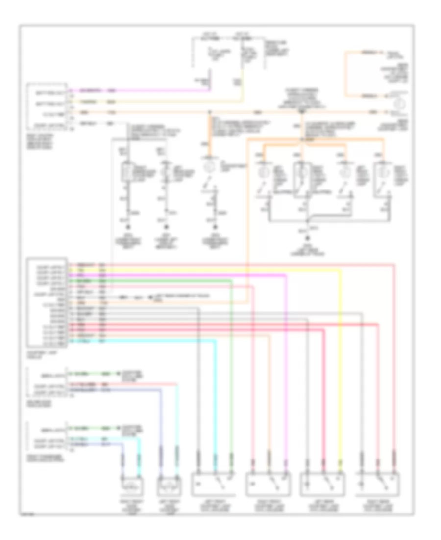 Courtesy Lamps Wiring Diagram Except Hearse  Limousine for Cadillac DTS 2006