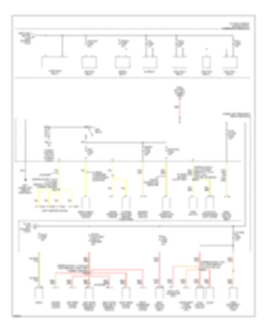Power Distribution Wiring Diagram 2 of 5 for Cadillac DTS 2006