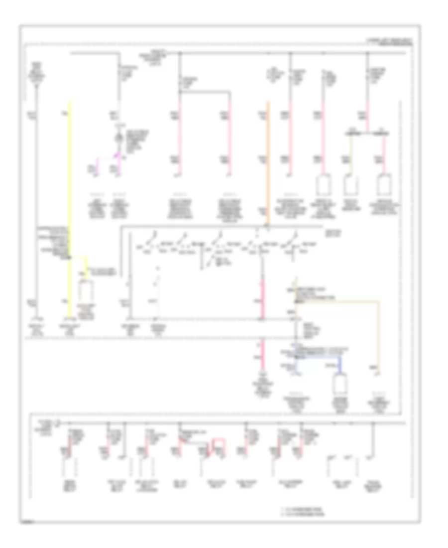 Power Distribution Wiring Diagram 3 of 5 for Cadillac DTS 2006