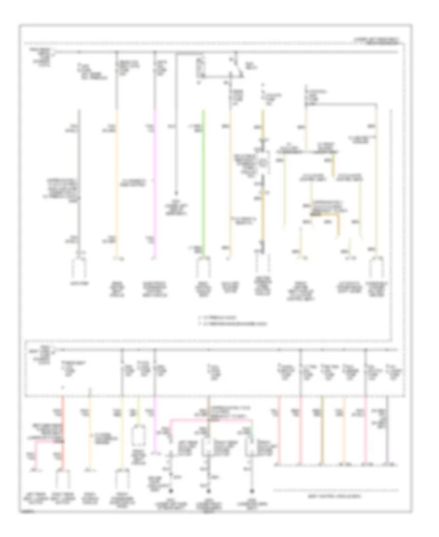Power Distribution Wiring Diagram 4 of 5 for Cadillac DTS 2006