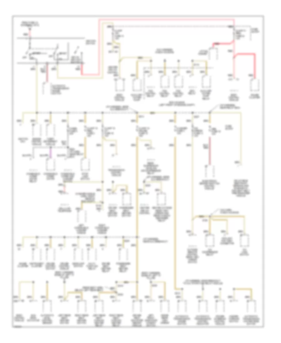Power Distribution Wiring Diagram 2 of 2 for Cadillac Catera 1998