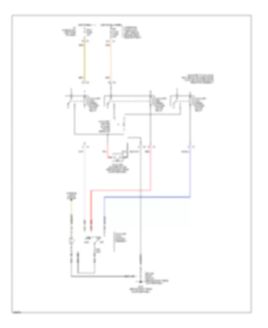 Manual AC Wiring Diagram, Rear with AC only with Long Wheel Base for Cadillac Escalade 2006