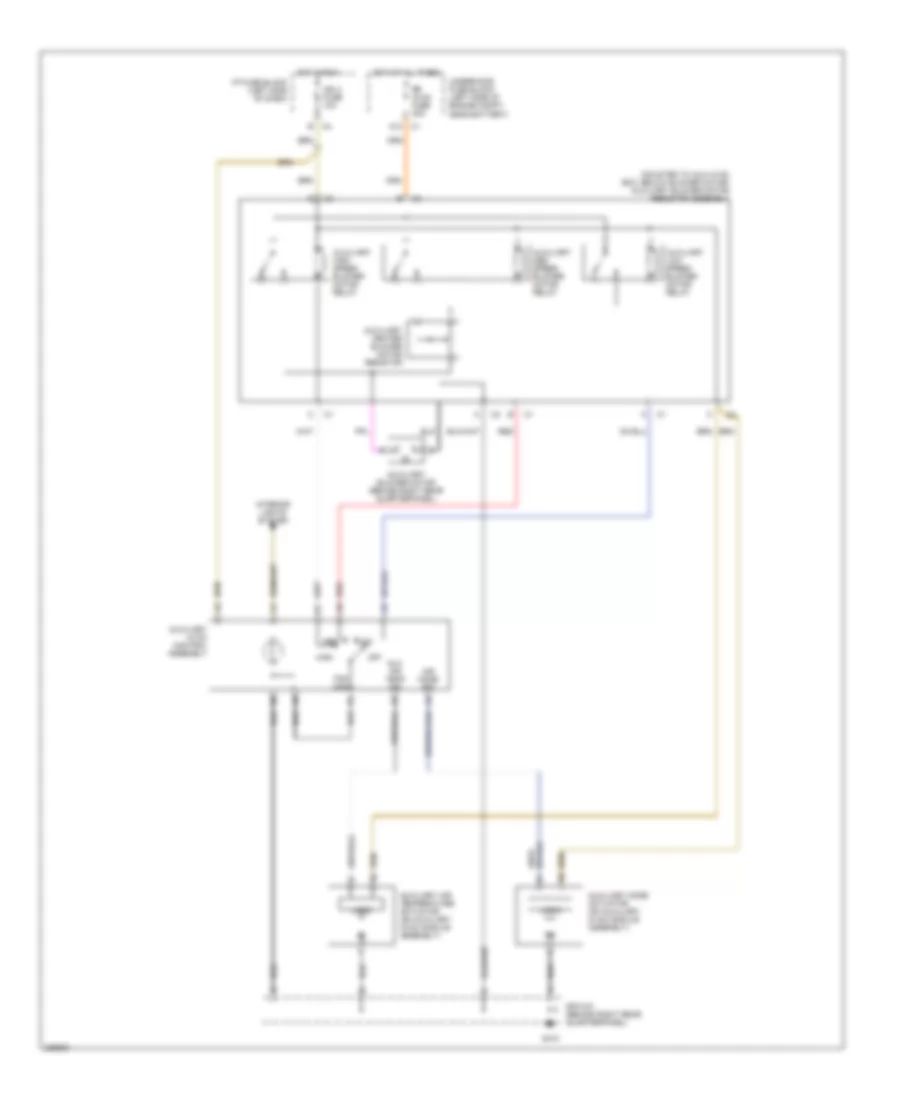 Manual AC Wiring Diagram, Rear with Heat  AC with Long Wheel Base for Cadillac Escalade 2006