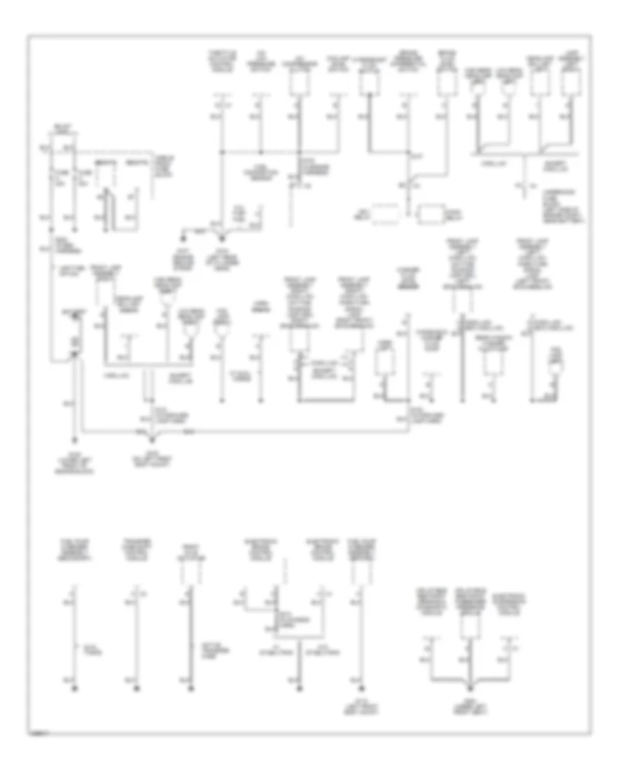 Ground Distribution Wiring Diagram 1 of 6 for Cadillac Escalade 2006