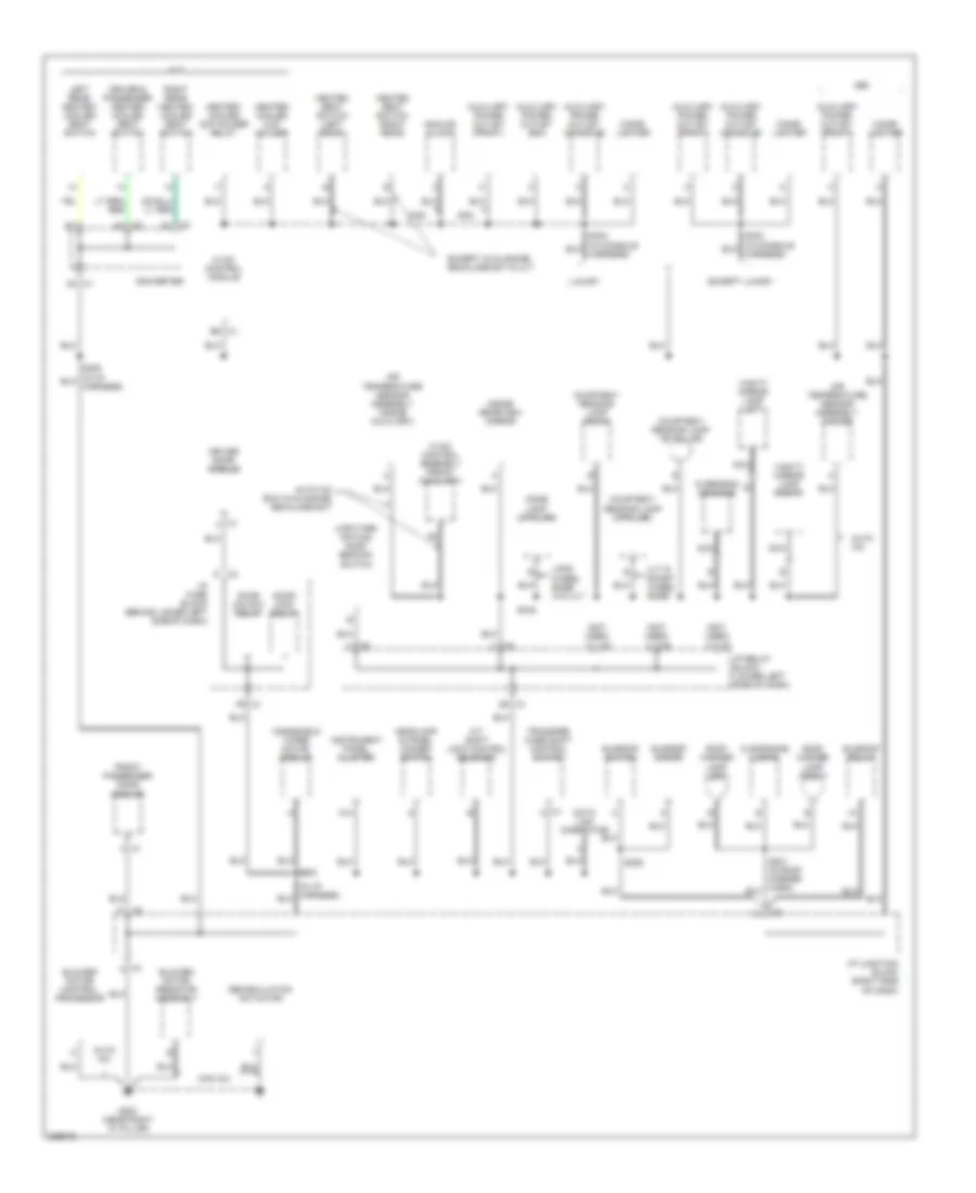 Ground Distribution Wiring Diagram (3 of 6) for Cadillac Escalade 2006