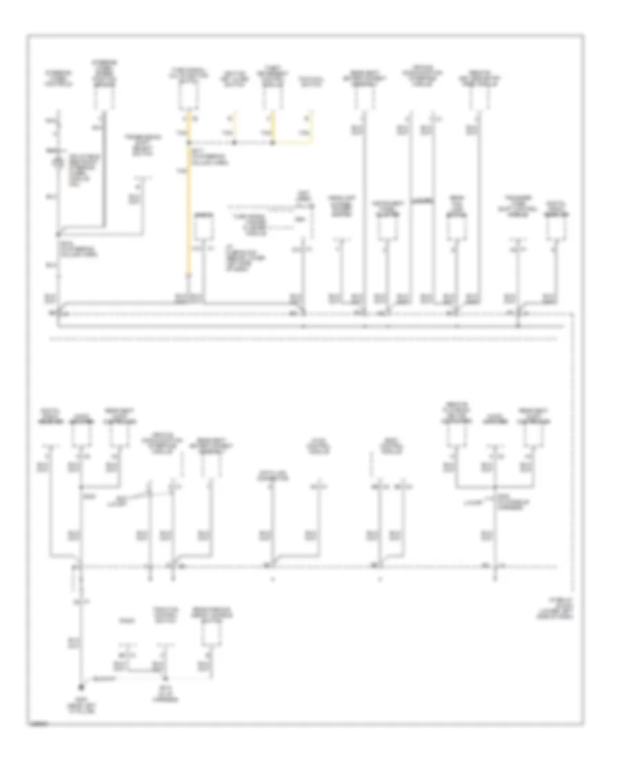 Ground Distribution Wiring Diagram 4 of 6 for Cadillac Escalade 2006