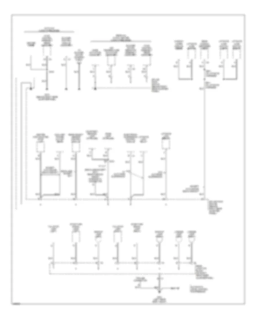 Ground Distribution Wiring Diagram 5 of 6 for Cadillac Escalade 2006