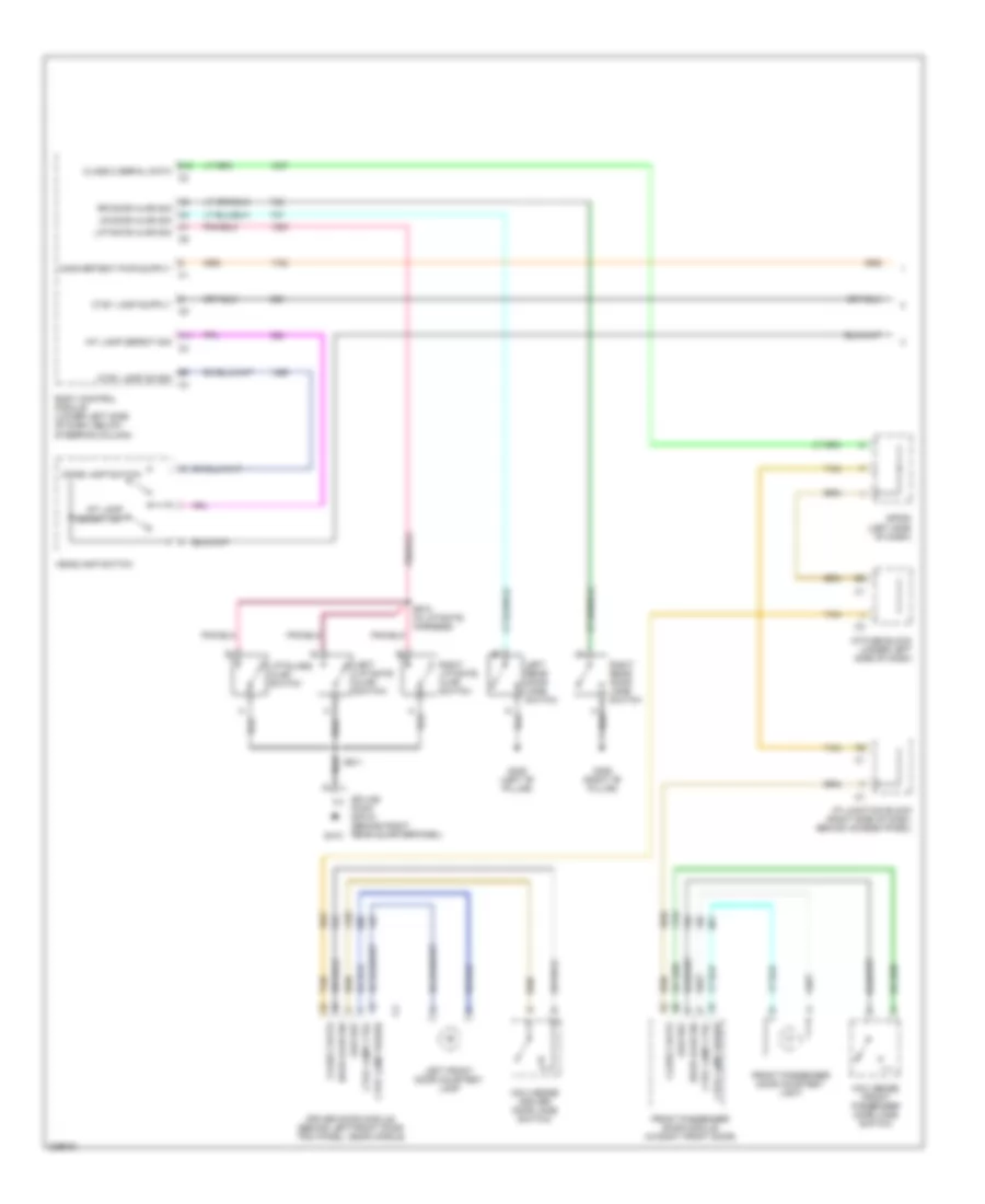 Courtesy Lamps Wiring Diagram 1 of 2 for Cadillac Escalade 2006