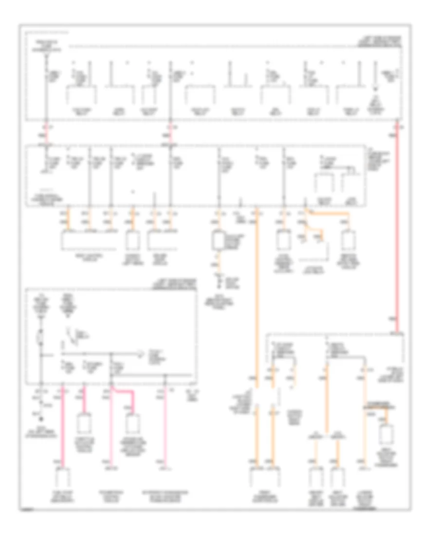 Power Distribution Wiring Diagram (3 of 6) for Cadillac Escalade 2006