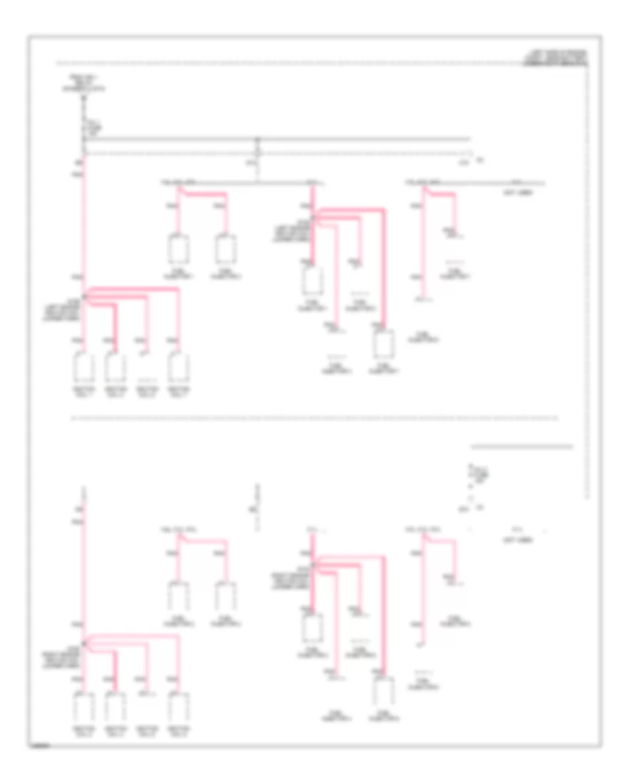Power Distribution Wiring Diagram 4 of 6 for Cadillac Escalade 2006
