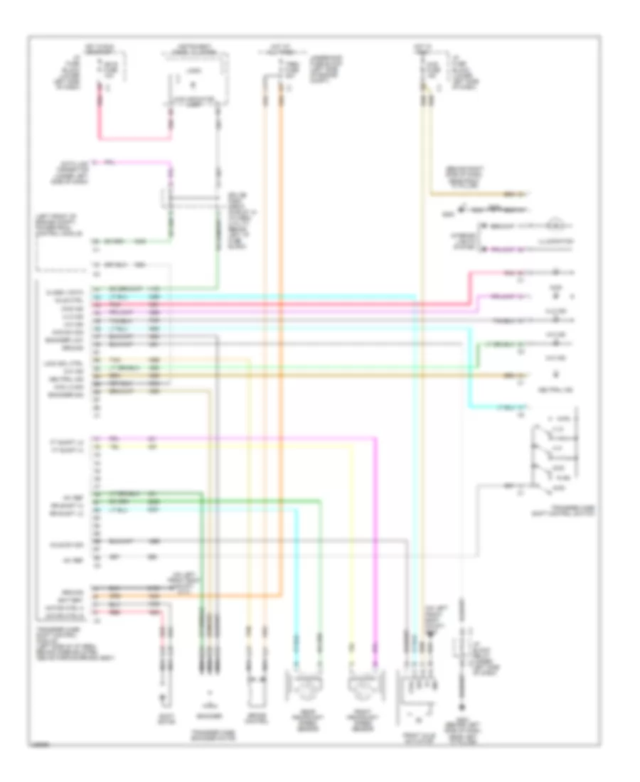 Transfer Case Wiring Diagram, 2-Speed Automatic for Cadillac Escalade 2006