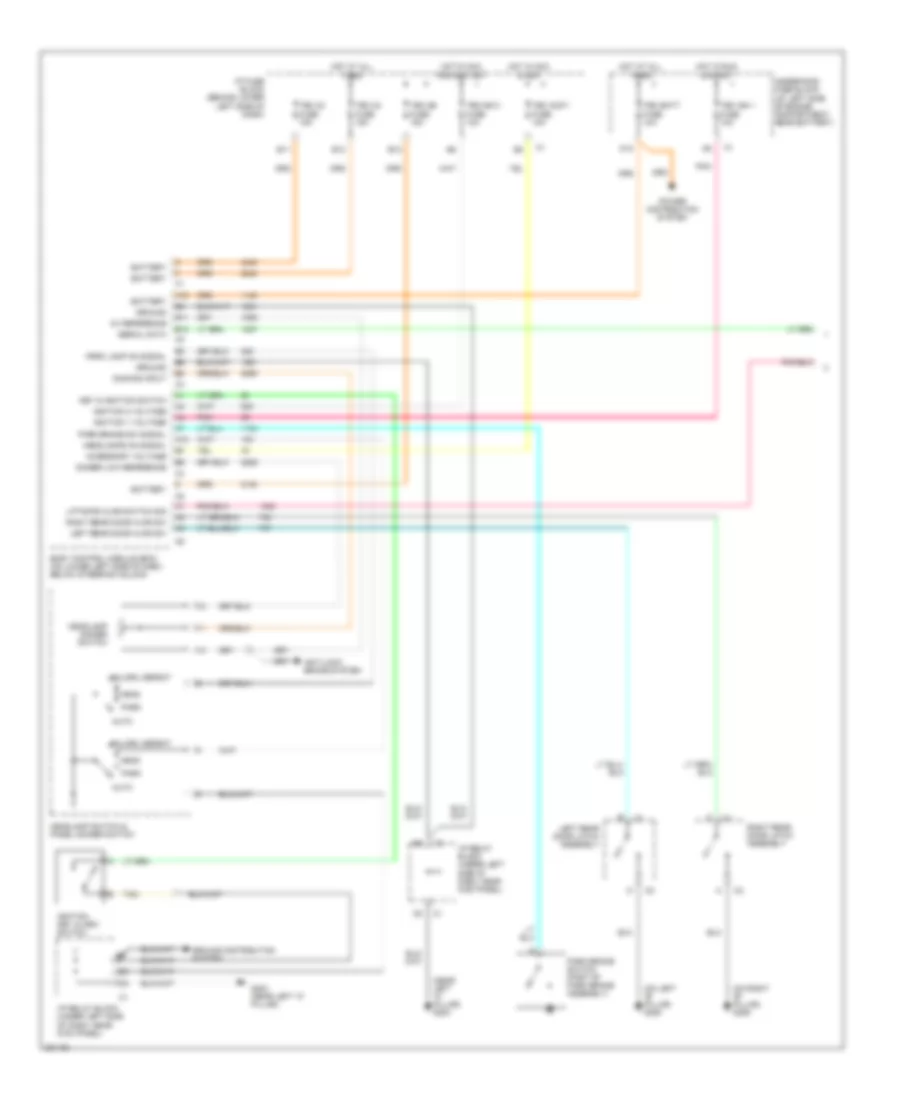 Chime Wiring Diagram 1 of 2 for Cadillac Escalade 2006