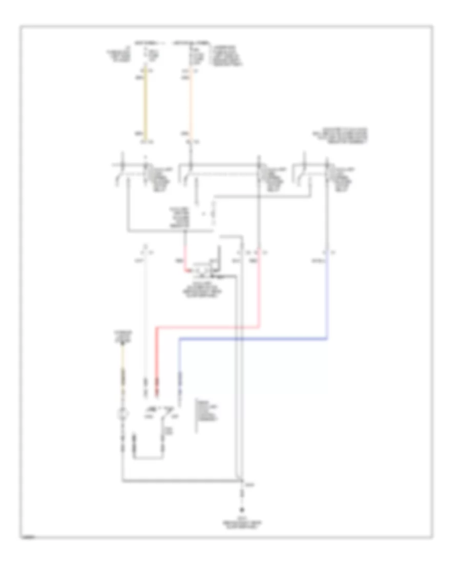 Manual AC Wiring Diagram, Rear with AC only with Short Wheel Base for Cadillac Escalade ESV 2006