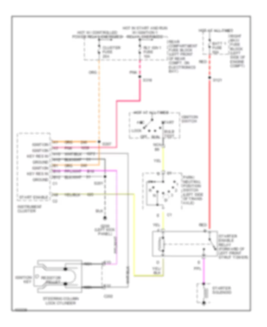 Pass-Key Wiring Diagram for Cadillac DeVille 1998