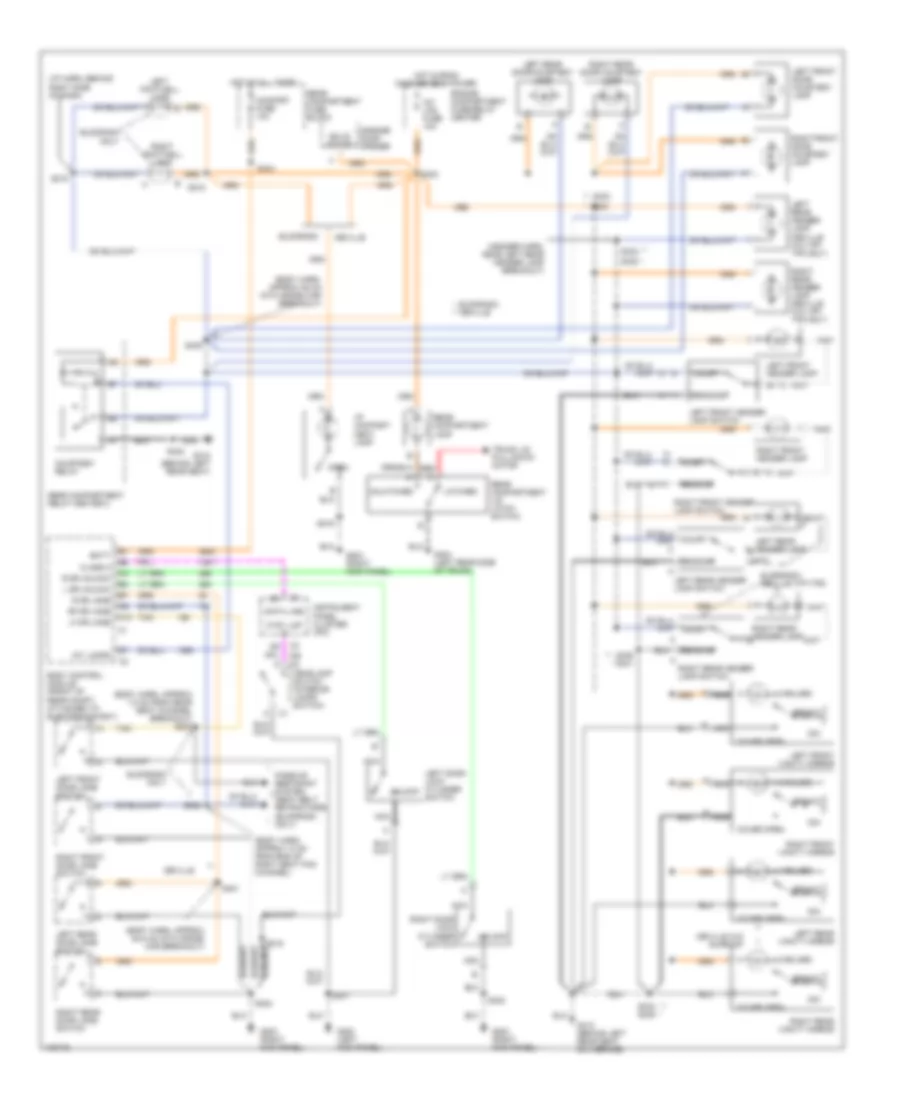 Courtesy Lamps Wiring Diagram for Cadillac DeVille 1998