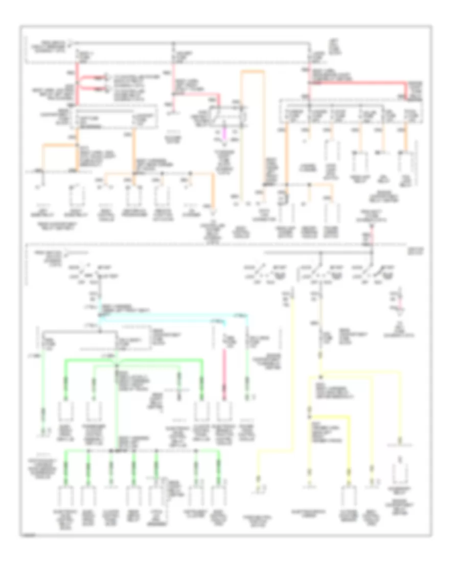 Power Distribution Wiring Diagram 3 of 5 for Cadillac DeVille 1998