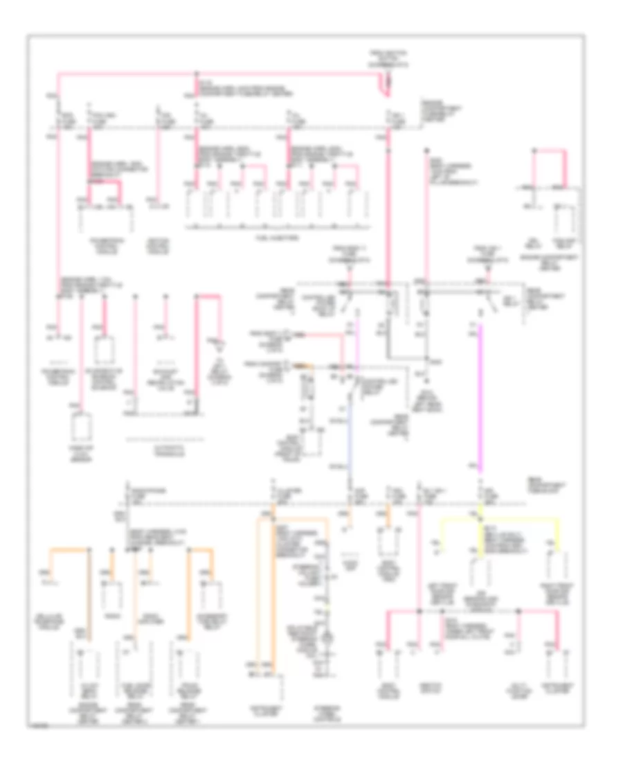 Power Distribution Wiring Diagram (4 of 5) for Cadillac DeVille 1998
