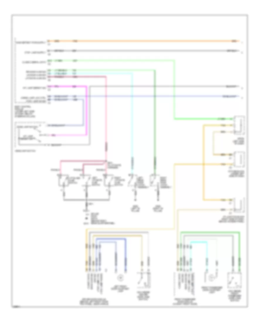Courtesy Lamps Wiring Diagram 1 of 2 for Cadillac Escalade EXT 2006