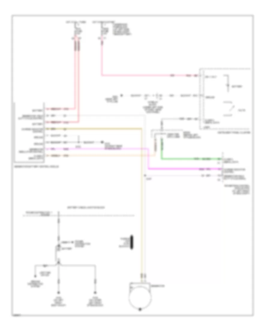 Charging Wiring Diagram for Cadillac Escalade EXT 2006