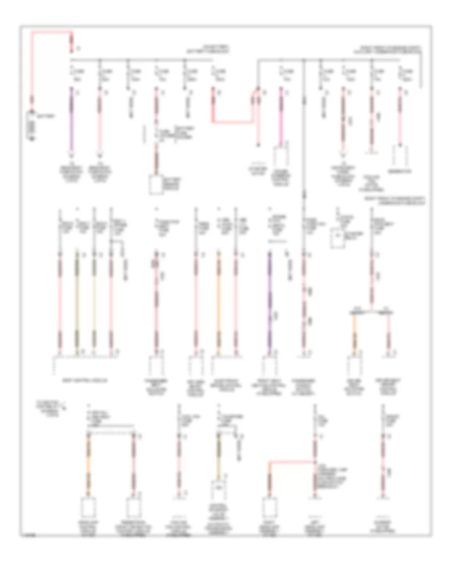 Power Distribution Wiring Diagram 1 of 6 for Cadillac ATS Performance 2014