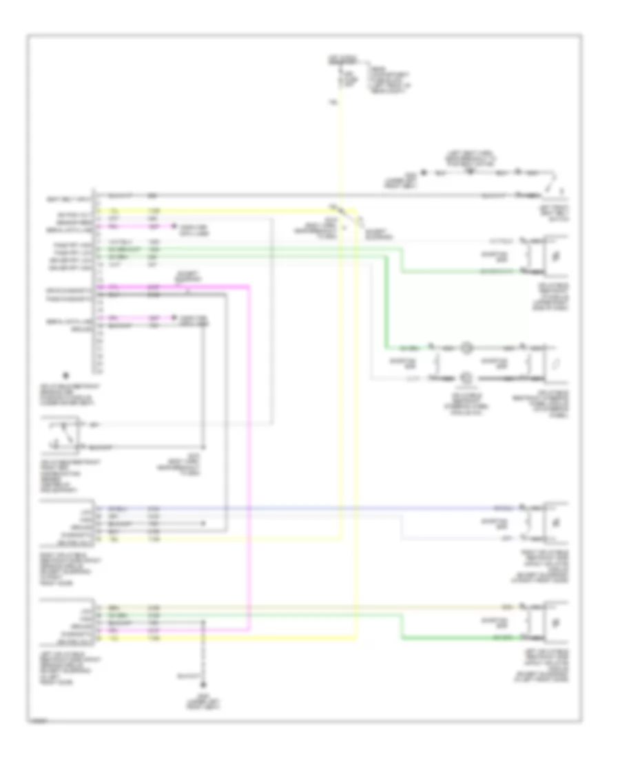 Supplemental Restraint Wiring Diagram for Cadillac DeVille Concours 1998