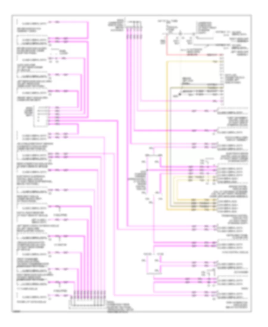 Computer Data Lines Wiring Diagram for Cadillac SRX 2006