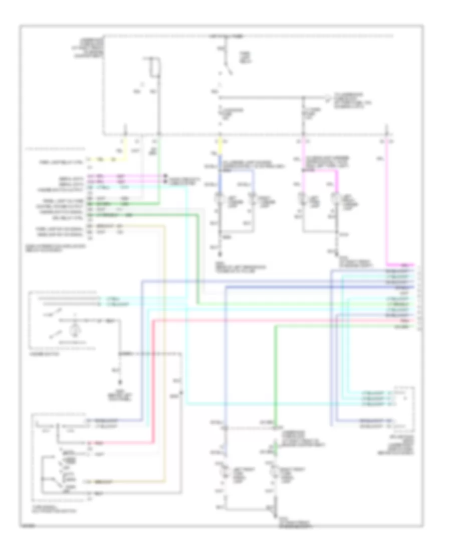 Exterior Lamps Wiring Diagram (1 of 2) for Cadillac SRX 2006