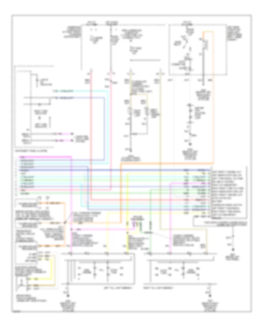 Exterior Lamps Wiring Diagram (2 of 2) for Cadillac SRX 2006