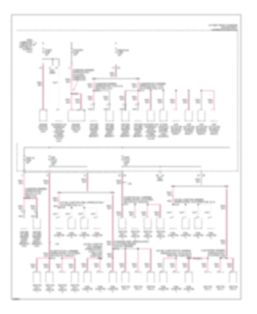 Power Distribution Wiring Diagram (2 of 8) for Cadillac SRX 2006