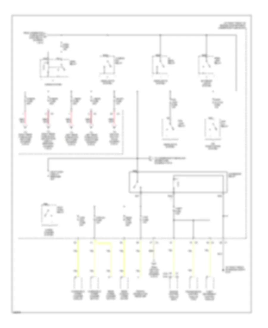 Power Distribution Wiring Diagram (3 of 8) for Cadillac SRX 2006