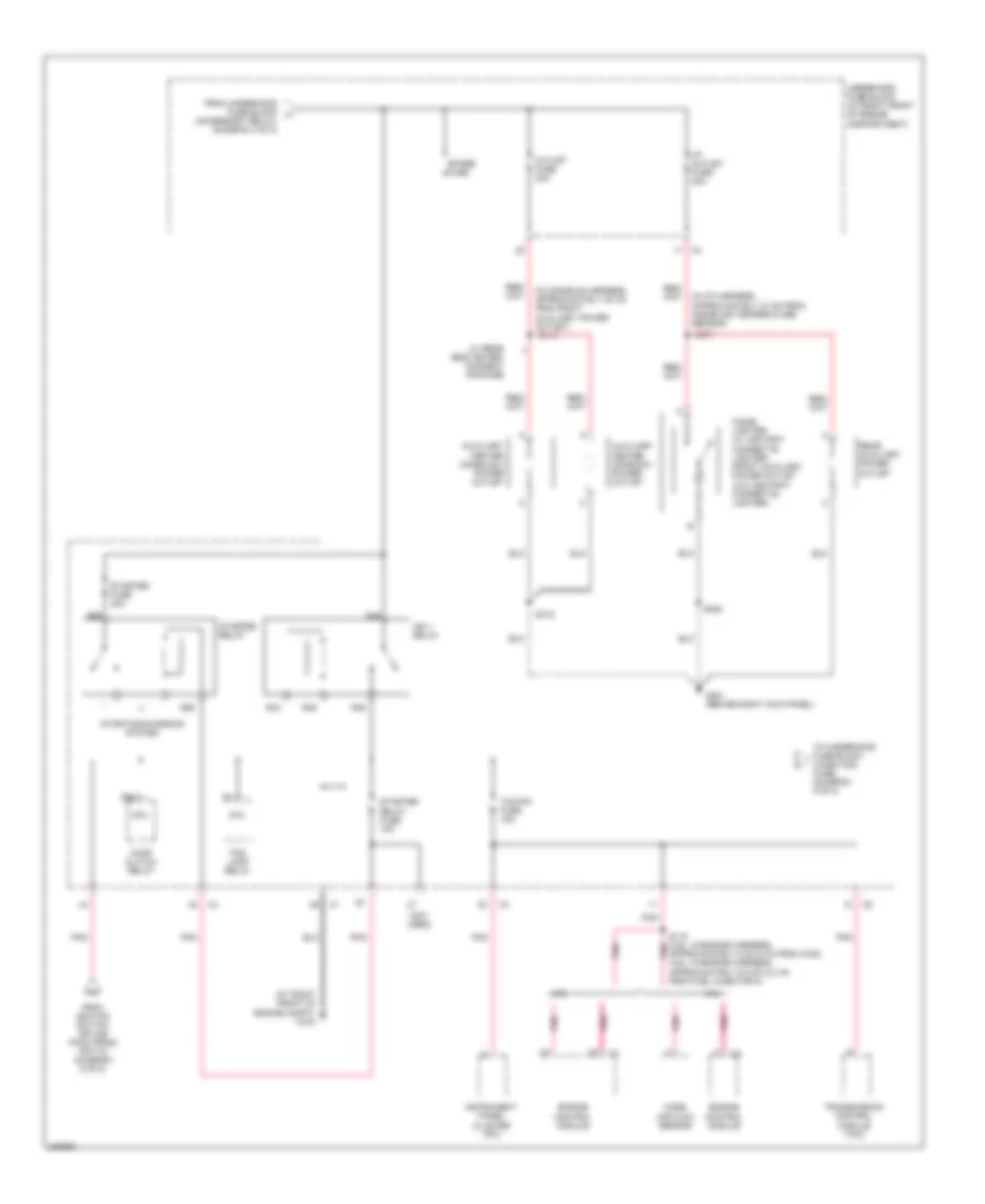 Power Distribution Wiring Diagram 4 of 8 for Cadillac SRX 2006