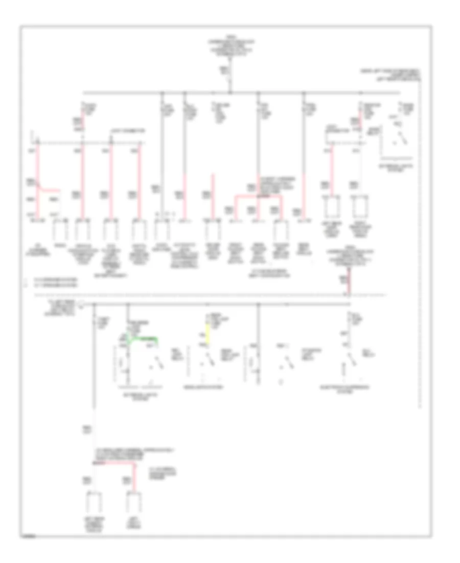 Power Distribution Wiring Diagram (6 of 8) for Cadillac SRX 2006