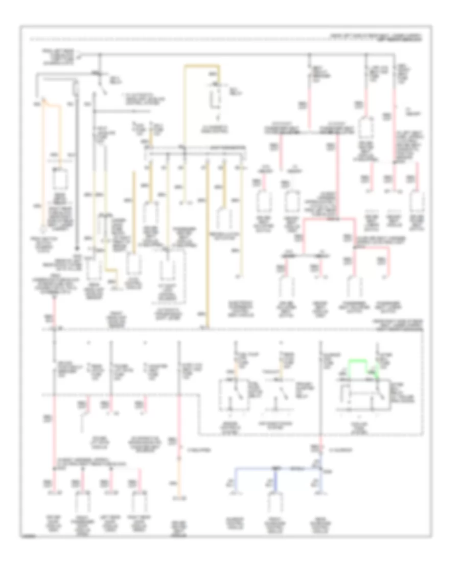 Power Distribution Wiring Diagram (7 of 8) for Cadillac SRX 2006