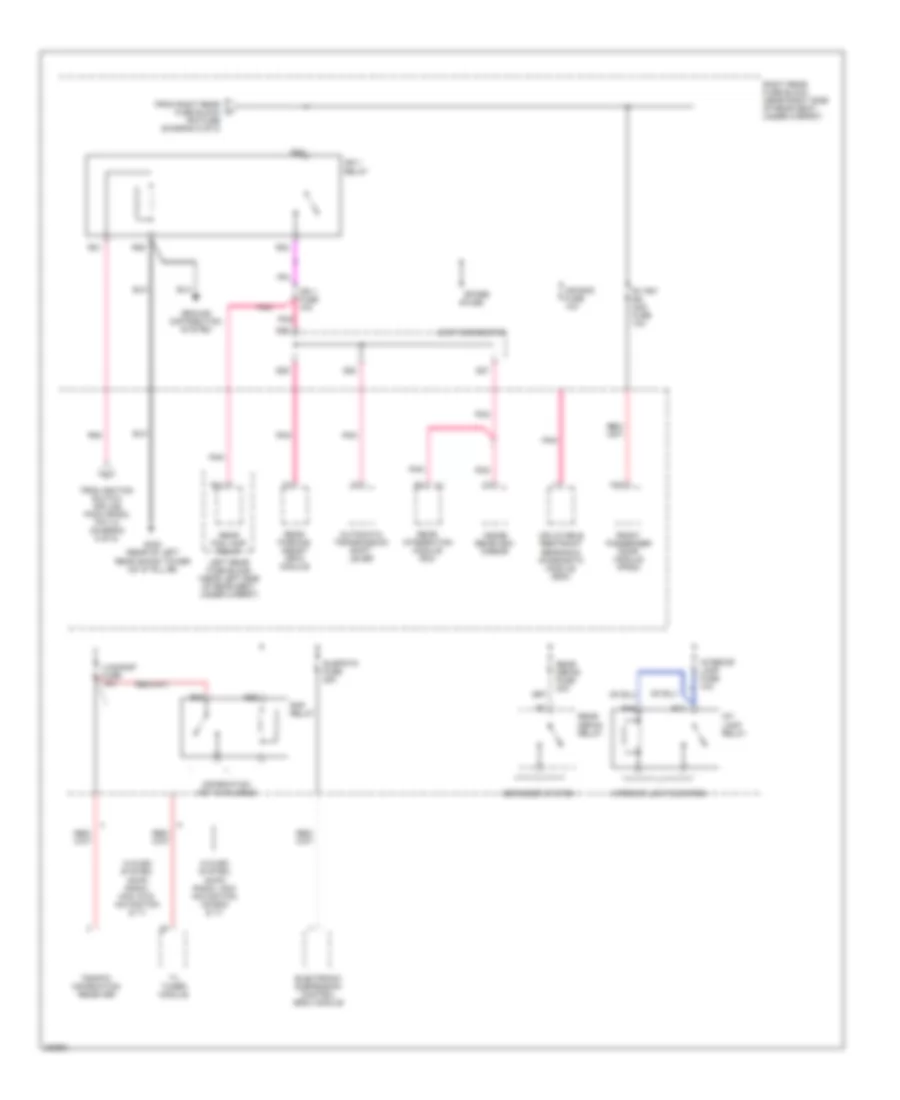 Power Distribution Wiring Diagram (8 of 8) for Cadillac SRX 2006
