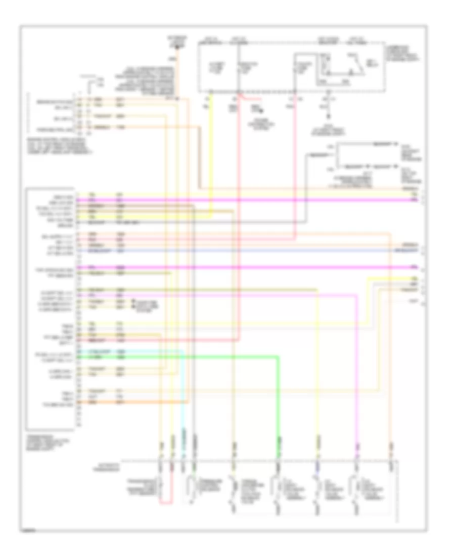 A T Wiring Diagram 1 of 2 for Cadillac SRX 2006