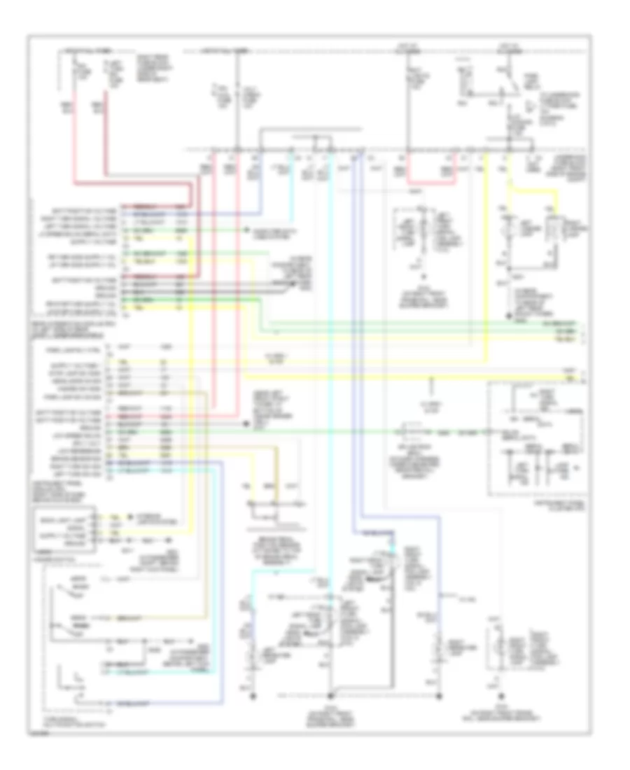 Exterior Lamps Wiring Diagram 1 of 2 for Cadillac STS 2006