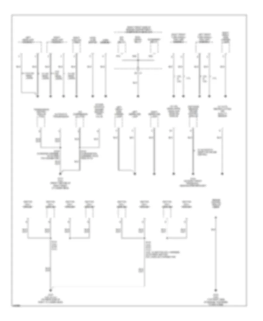 Ground Distribution Wiring Diagram 2 of 5 for Cadillac STS 2006