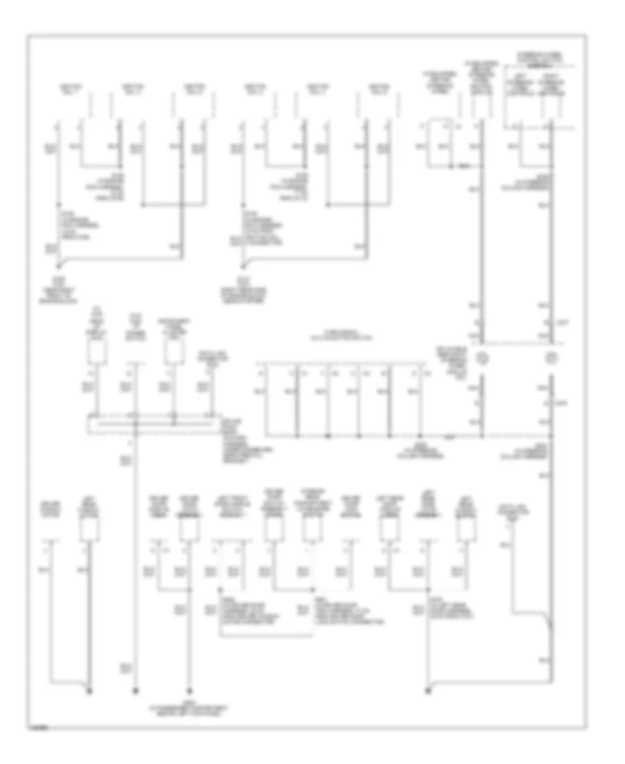Ground Distribution Wiring Diagram (3 of 5) for Cadillac STS 2006