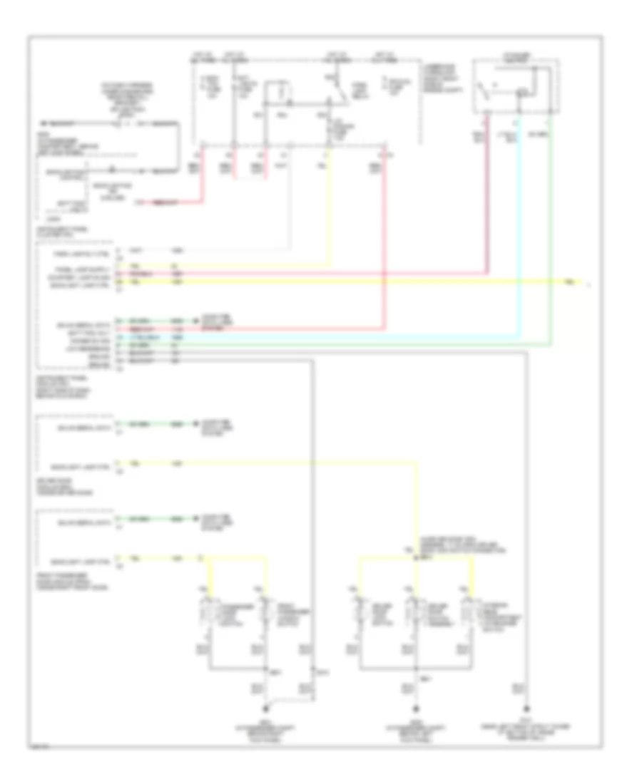 Instrument Illumination Wiring Diagram (1 of 2) for Cadillac STS 2006