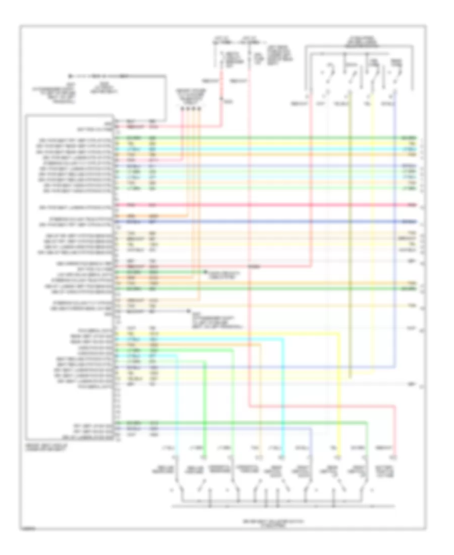 Memory Seat Wiring Diagram (1 of 2) for Cadillac STS 2006