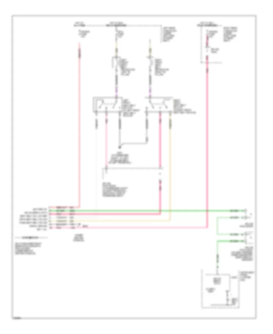 Passive Restraints Wiring Diagram for Cadillac STS 2006