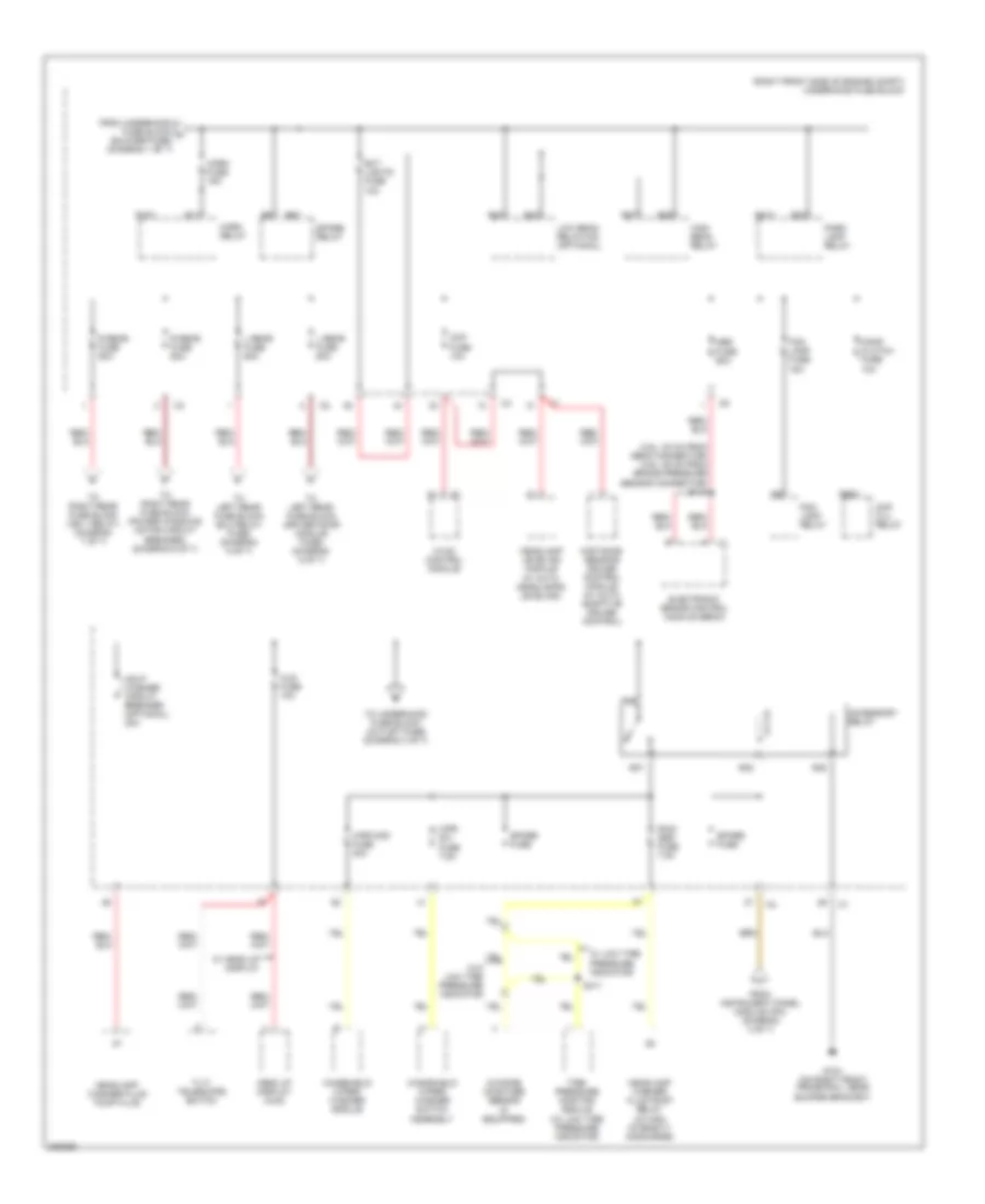 Power Distribution Wiring Diagram (2 of 7) for Cadillac STS 2006