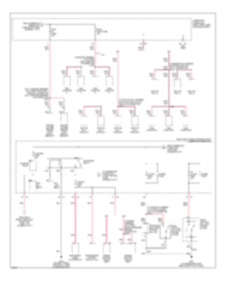 Power Distribution Wiring Diagram 3 of 7 for Cadillac STS 2006