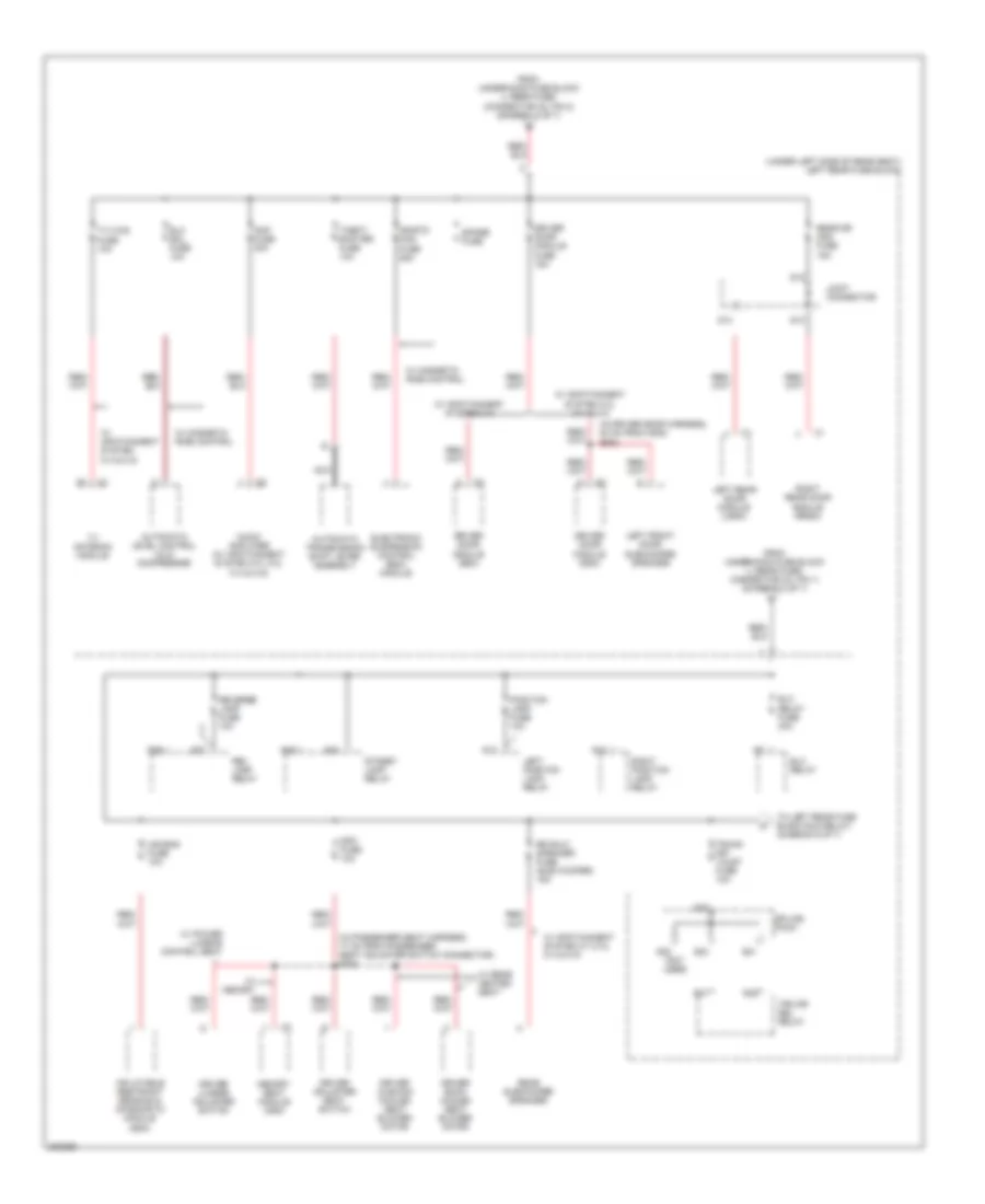 Power Distribution Wiring Diagram 5 of 7 for Cadillac STS 2006