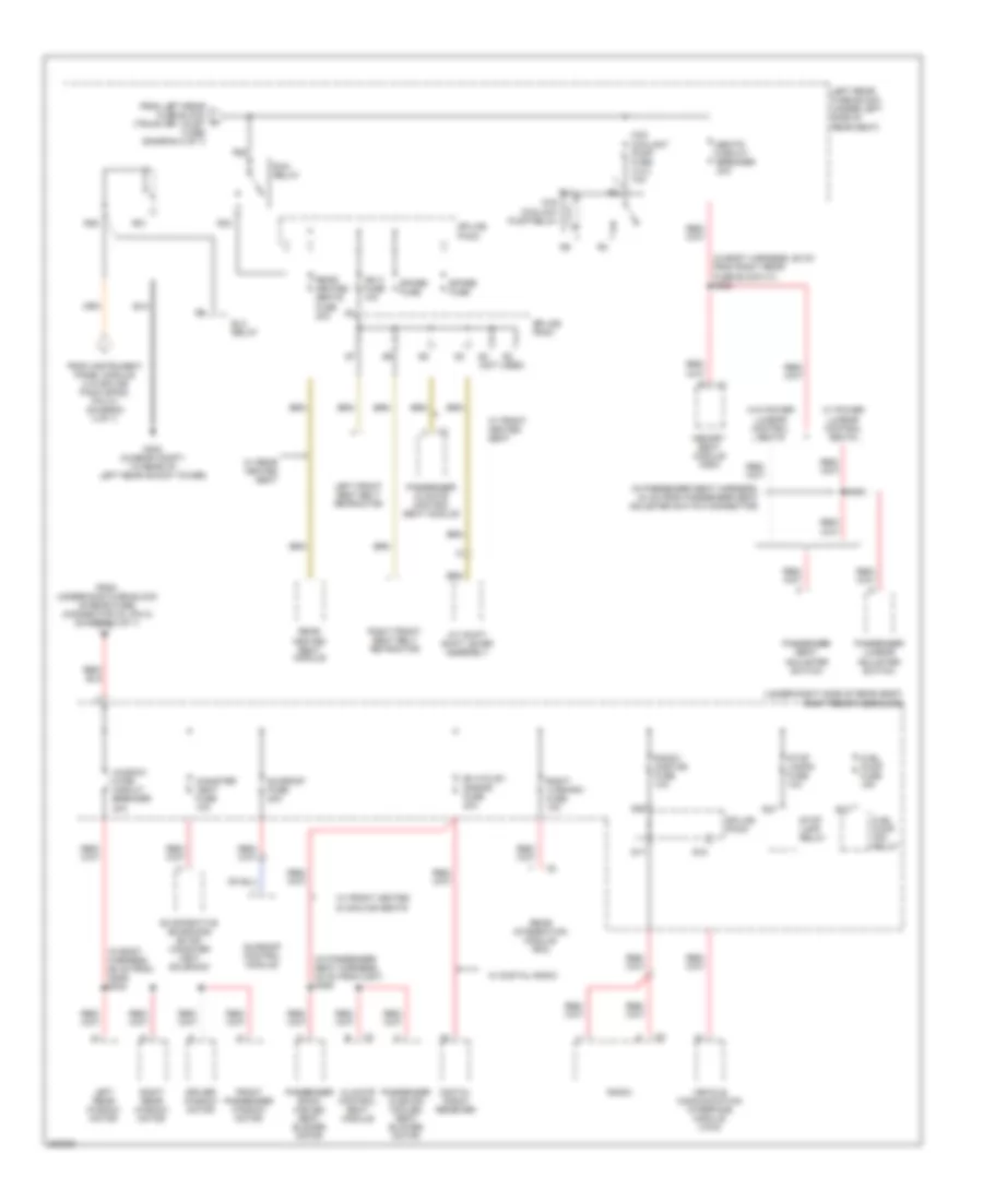 Power Distribution Wiring Diagram (6 of 7) for Cadillac STS 2006