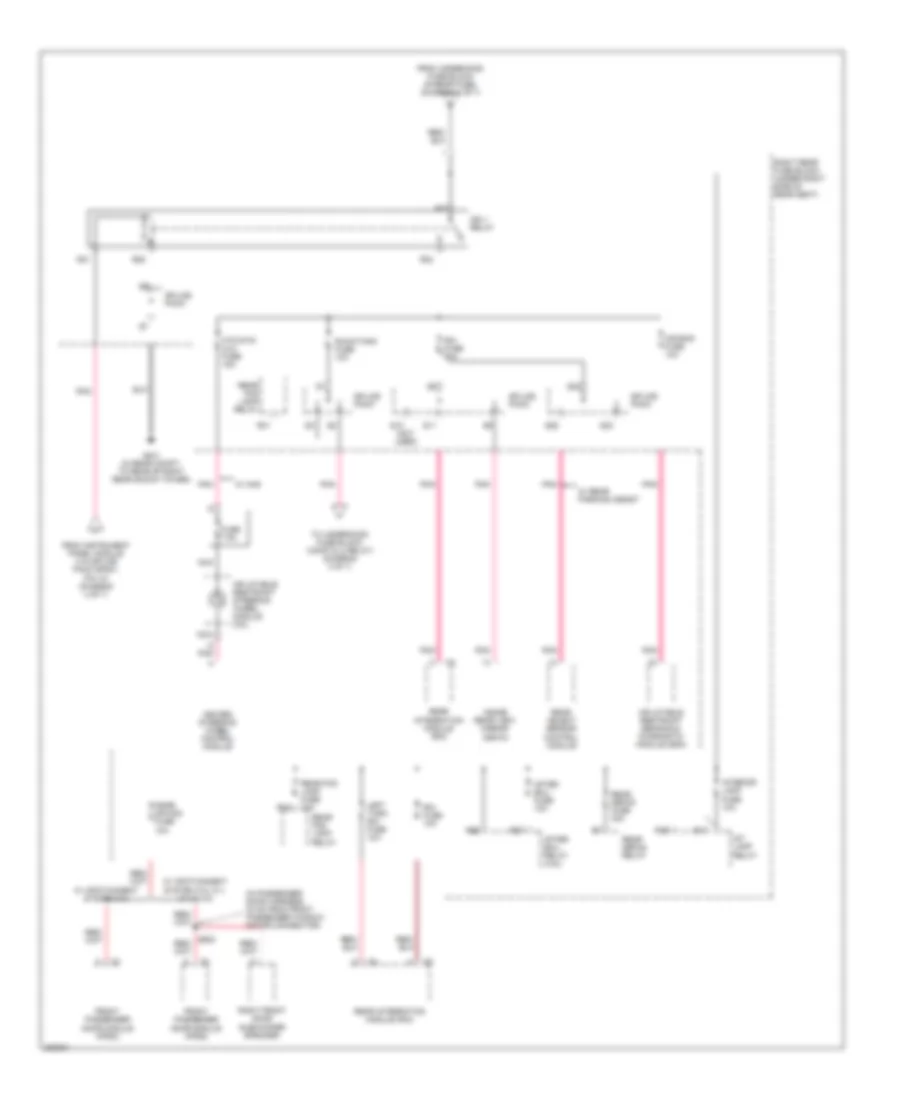 Power Distribution Wiring Diagram (7 of 7) for Cadillac STS 2006