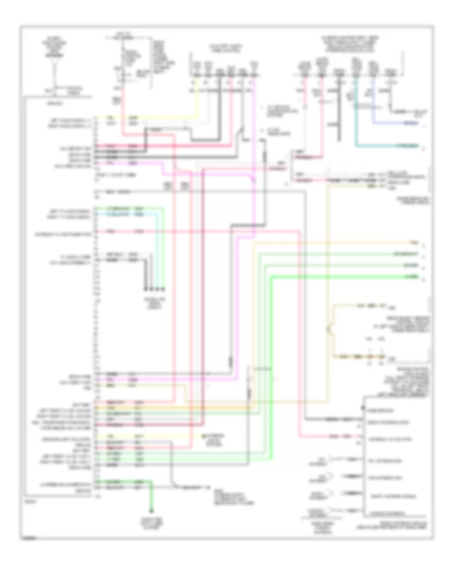 8-Speaker System Wiring Diagram (1 of 2) for Cadillac STS 2006