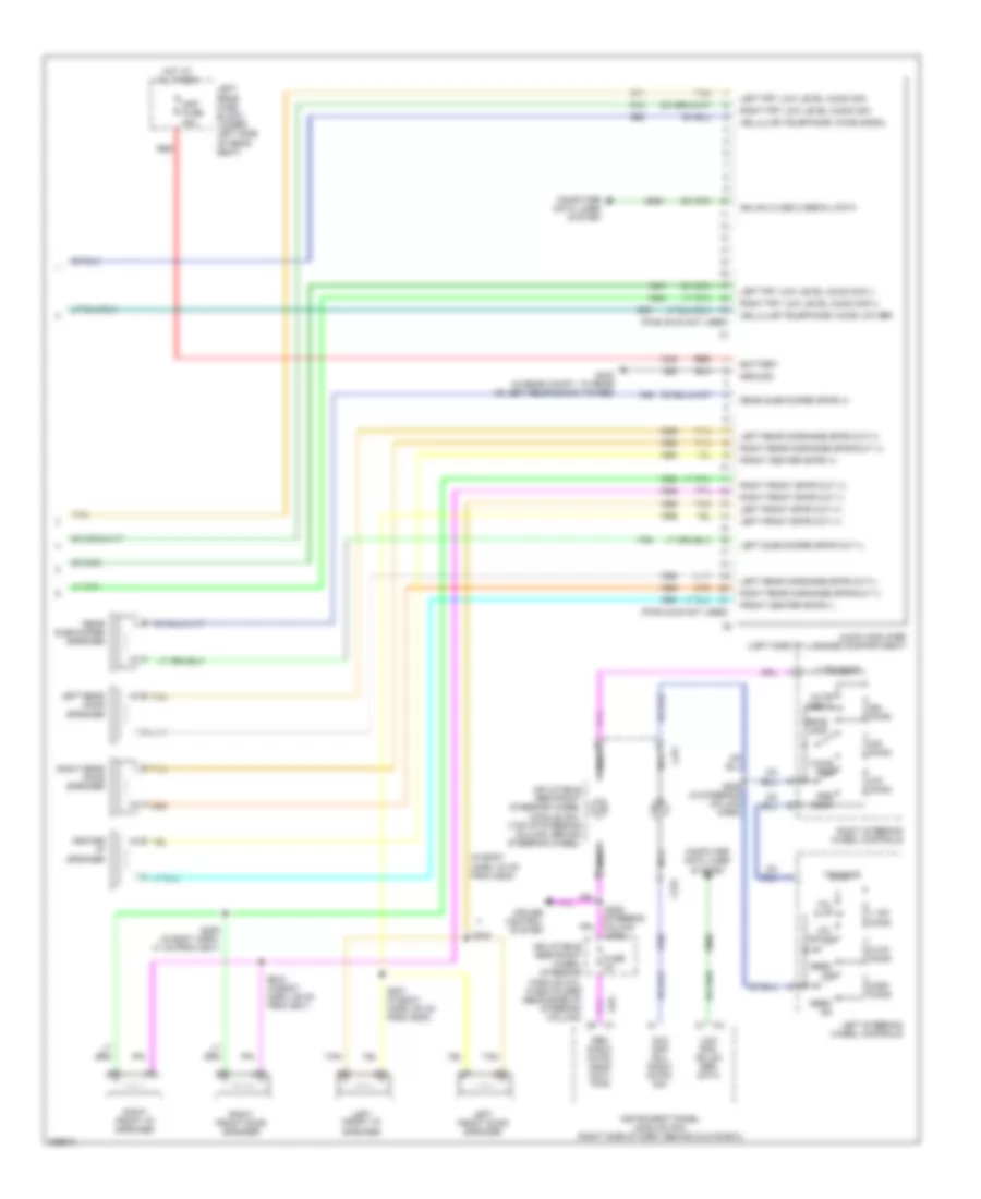 8-Speaker System Wiring Diagram (2 of 2) for Cadillac STS 2006