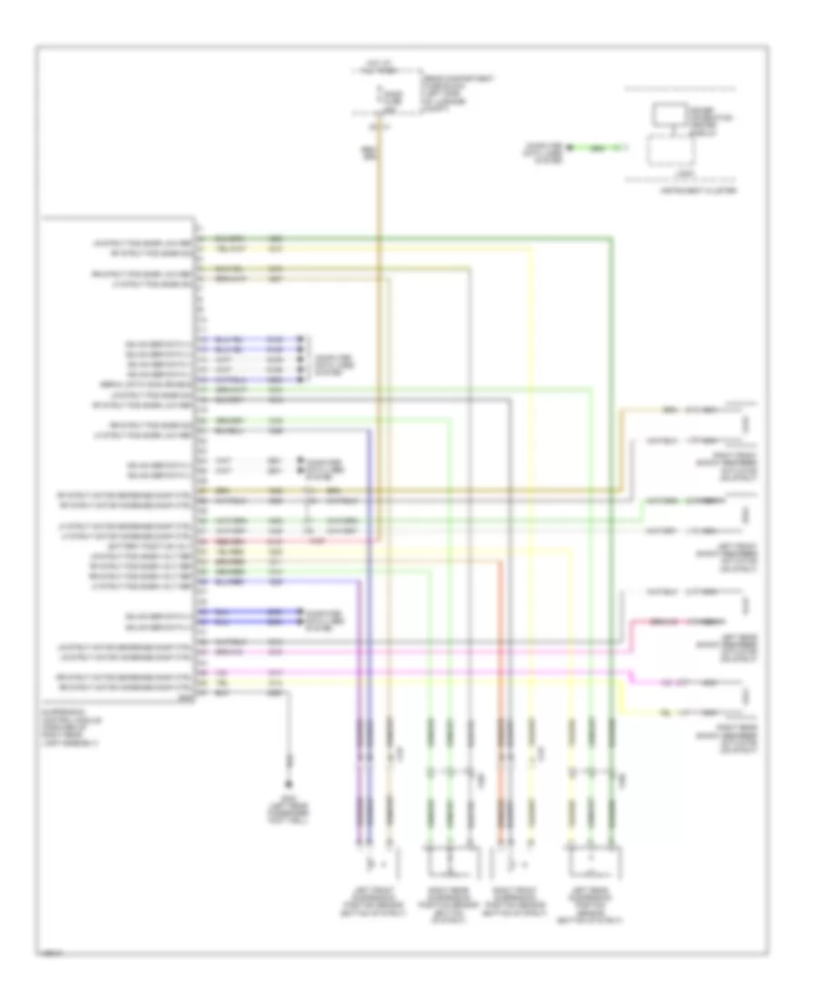 Electronic Suspension Wiring Diagram for Cadillac ATS Premium 2014