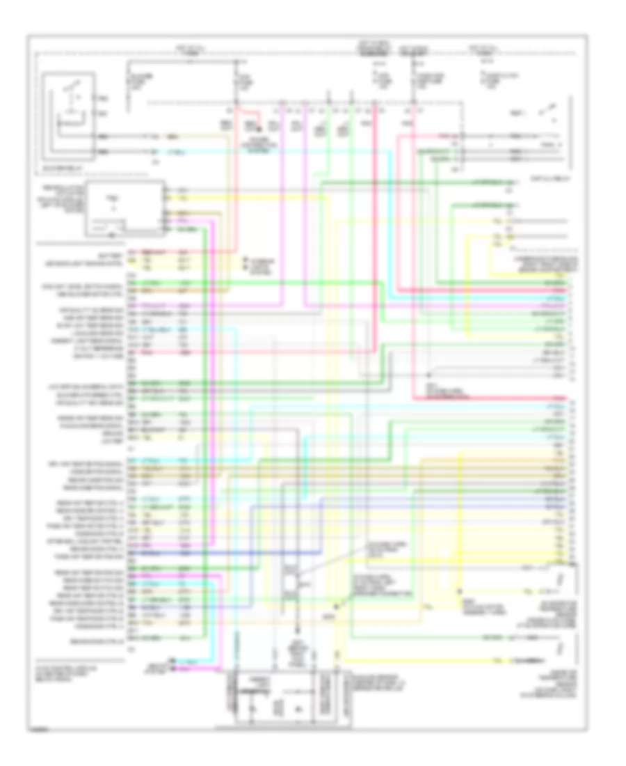 Automatic AC Wiring Diagram (1 of 3) for Cadillac STS V 2006